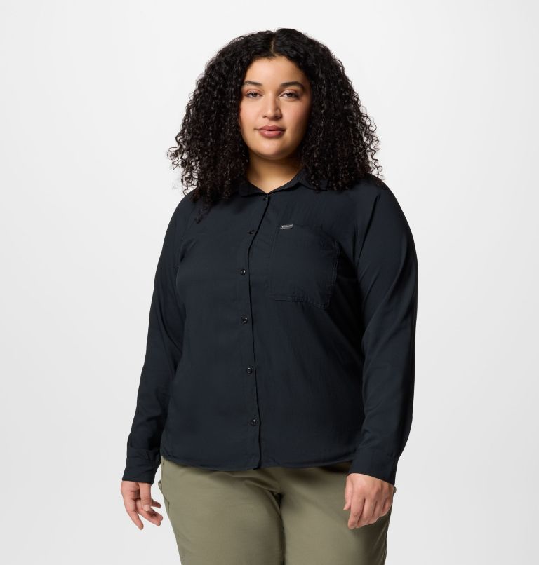 Women’s Anytime Lite Long Sleeve Shirt - Plus Size, Color: Black, image 1