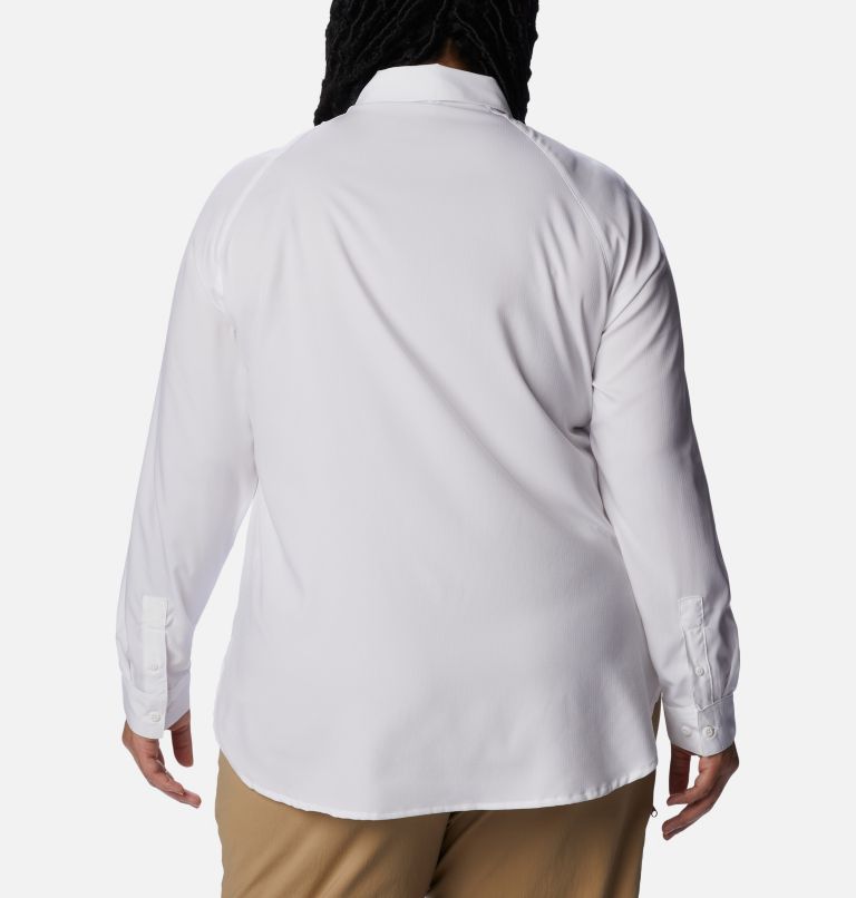 Anytime Lite LS Shirt | 100 | 1X, Color: White, image 2