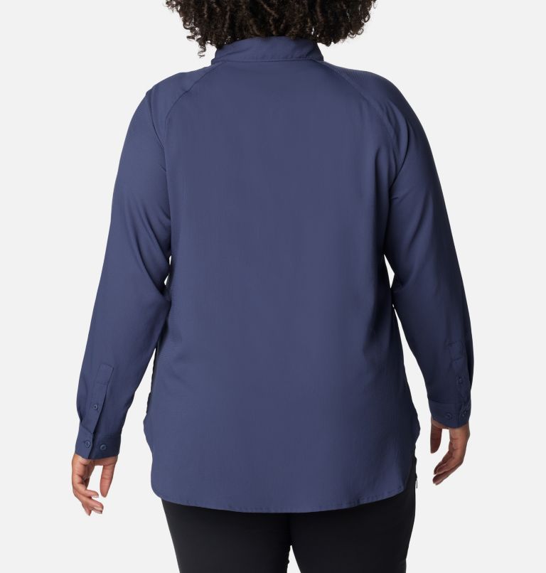 Women’s Anytime Lite Long Sleeve Shirt - Plus Size, Color: Nocturnal, image 2