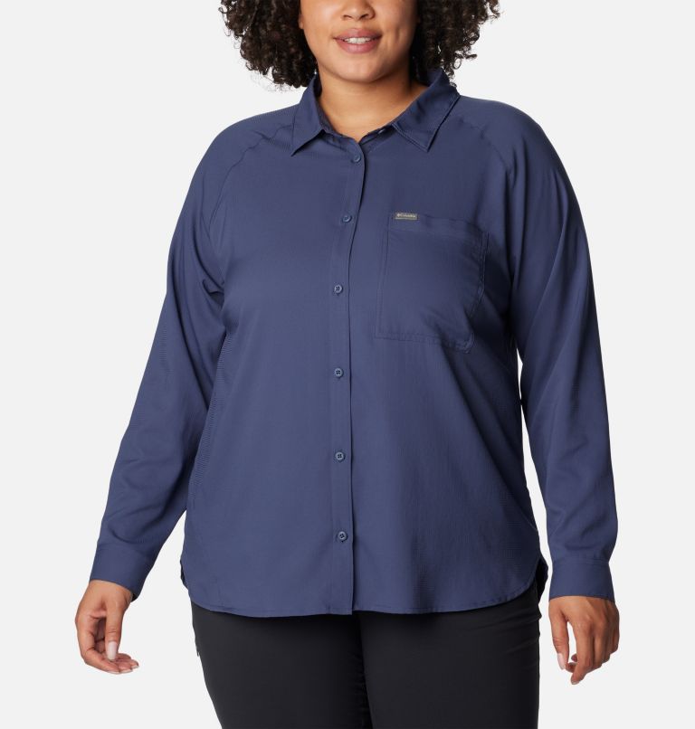 Women’s Anytime Lite Long Sleeve Shirt - Plus Size, Color: Nocturnal, image 1