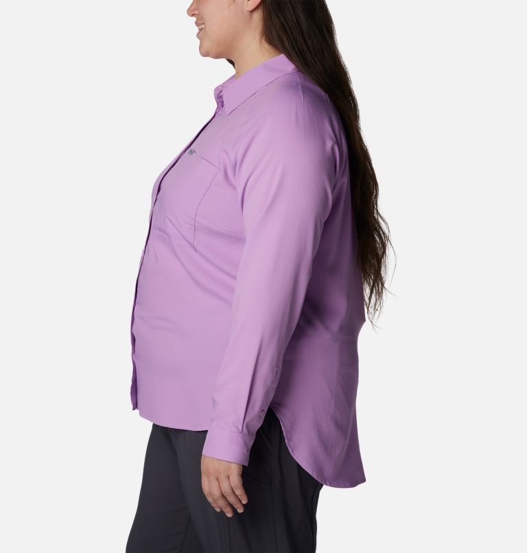 Thumbnail: Women’s Anytime Lite Long Sleeve Shirt - Plus Size, Color: Gumdrop, image 3
