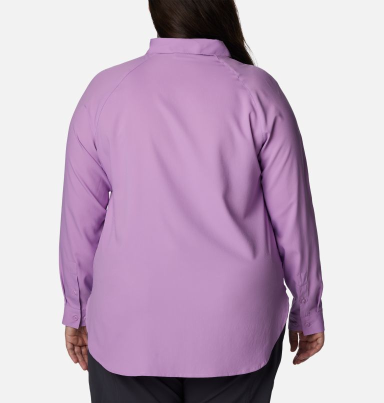 Thumbnail: Women’s Anytime Lite Long Sleeve Shirt - Plus Size, Color: Gumdrop, image 2