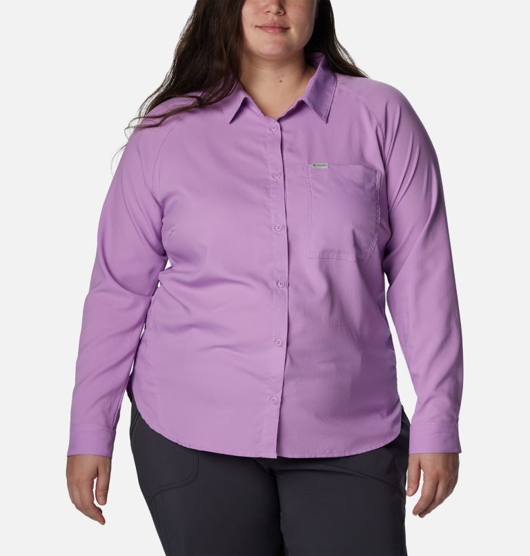 Thumbnail: Women’s Anytime Lite Long Sleeve Shirt - Plus Size, Color: Gumdrop, image 1