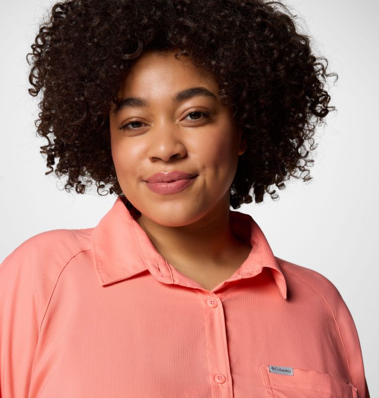 Women’s Anytime Lite Long Sleeve Shirt - Plus Size, Color: Alpenglow, image 4