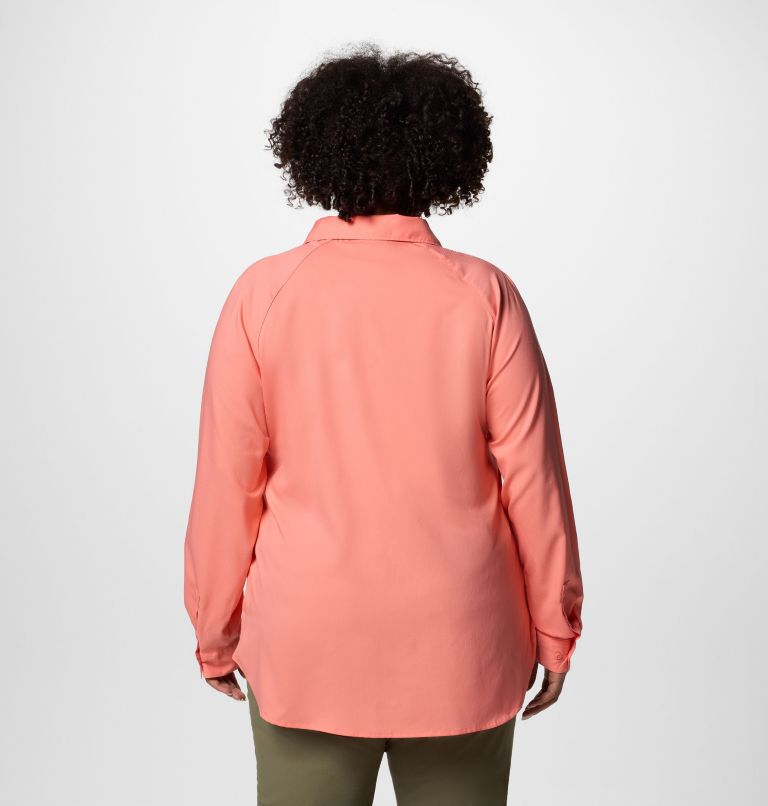 Women’s Anytime Lite Long Sleeve Shirt - Plus Size, Color: Alpenglow, image 2