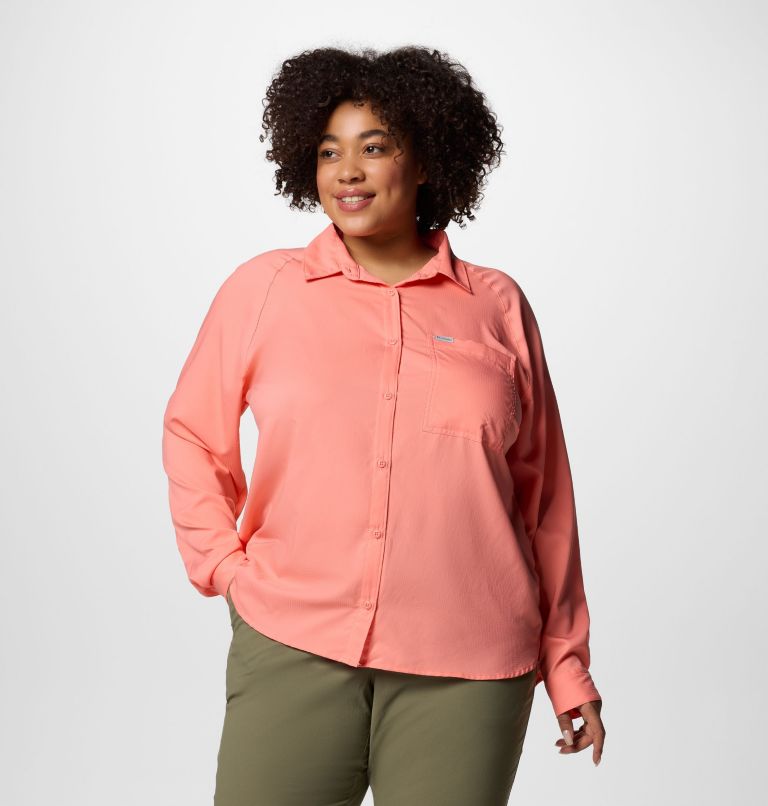 Women’s Anytime Lite Long Sleeve Shirt - Plus Size, Color: Alpenglow, image 1