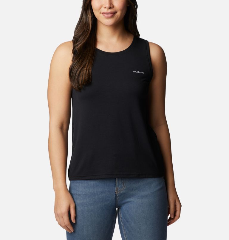 Women's Anytime Knit Tank, Color: Black, image 1