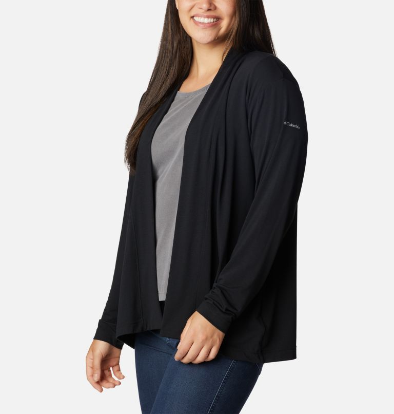 Women's Anytime Knit Layering Long Sleeve Shirt, Color: Black, image 5