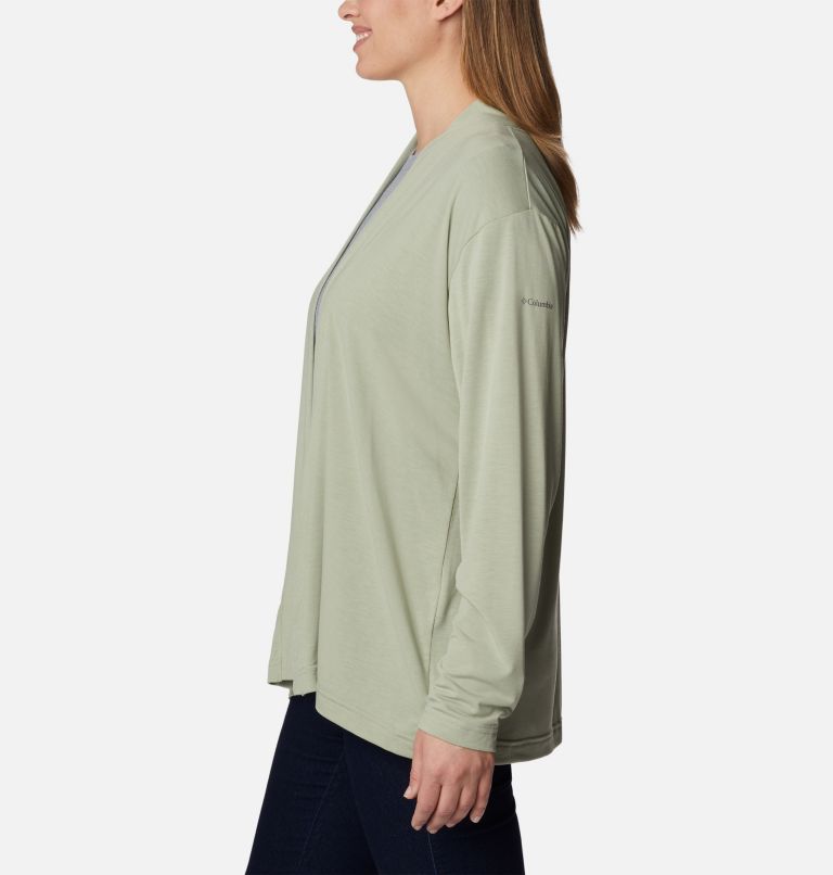 Women's Anytime Knit Layering Long Sleeve Shirt, Color: Safari, image 3