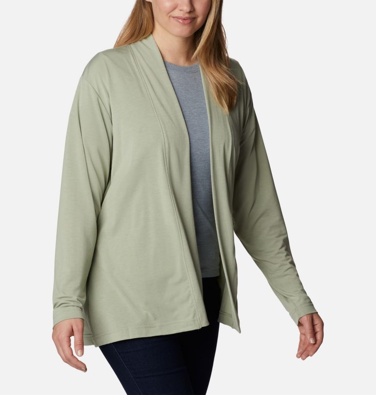 Women's Anytime Knit Layering Long Sleeve Shirt, Color: Safari, image 5