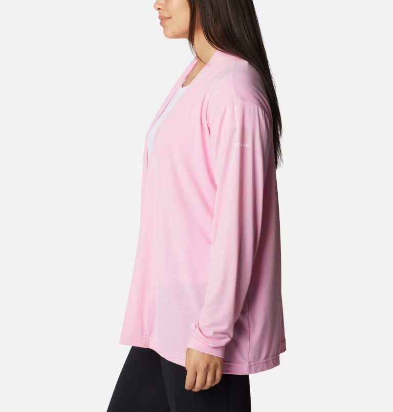 Thumbnail: Women's Anytime Knit Layering Long Sleeve Shirt, Color: Wild Rose, image 3
