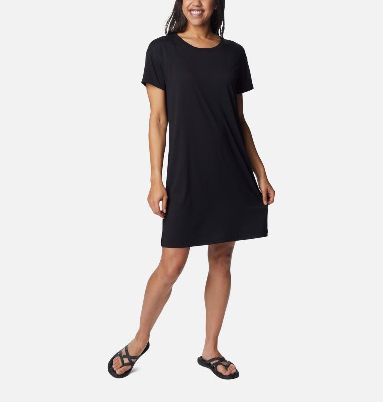 Women's Anytime Knit Tee Dress, Color: Black, image 5