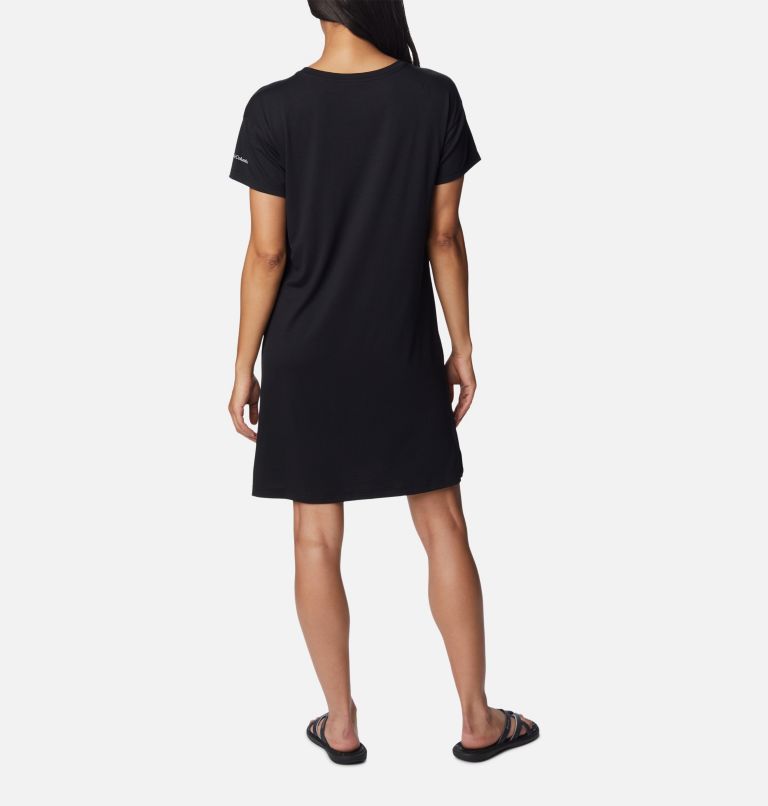 Women's Anytime Knit Tee Dress, Color: Black, image 2