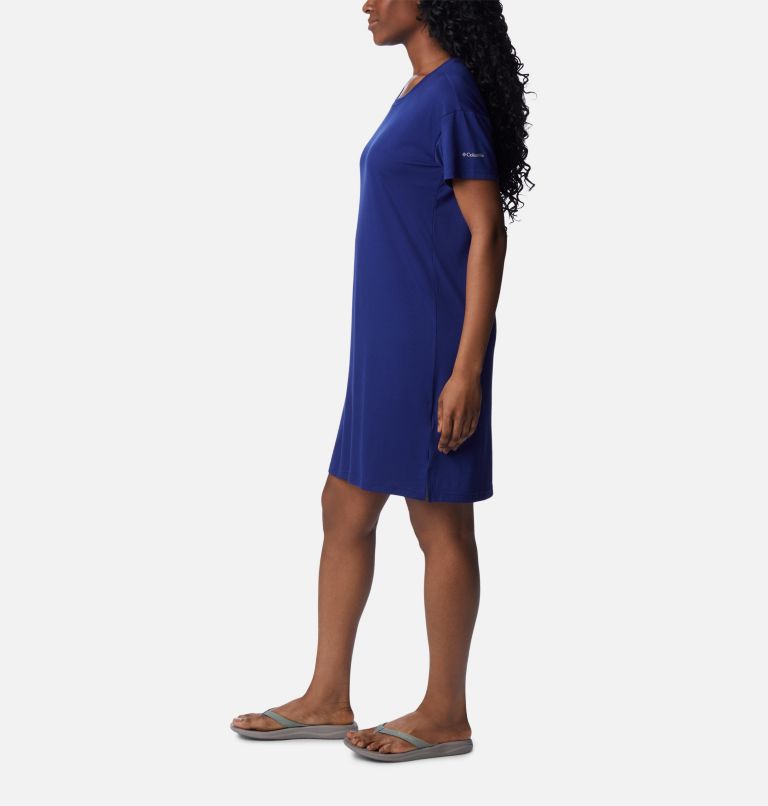 Women's Anytime Knit Tee Dress, Color: Dark Sapphire, image 3
