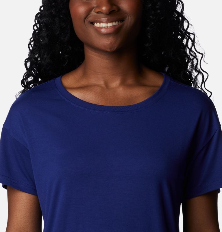 Women's Anytime Knit Tee Dress, Color: Dark Sapphire, image 4