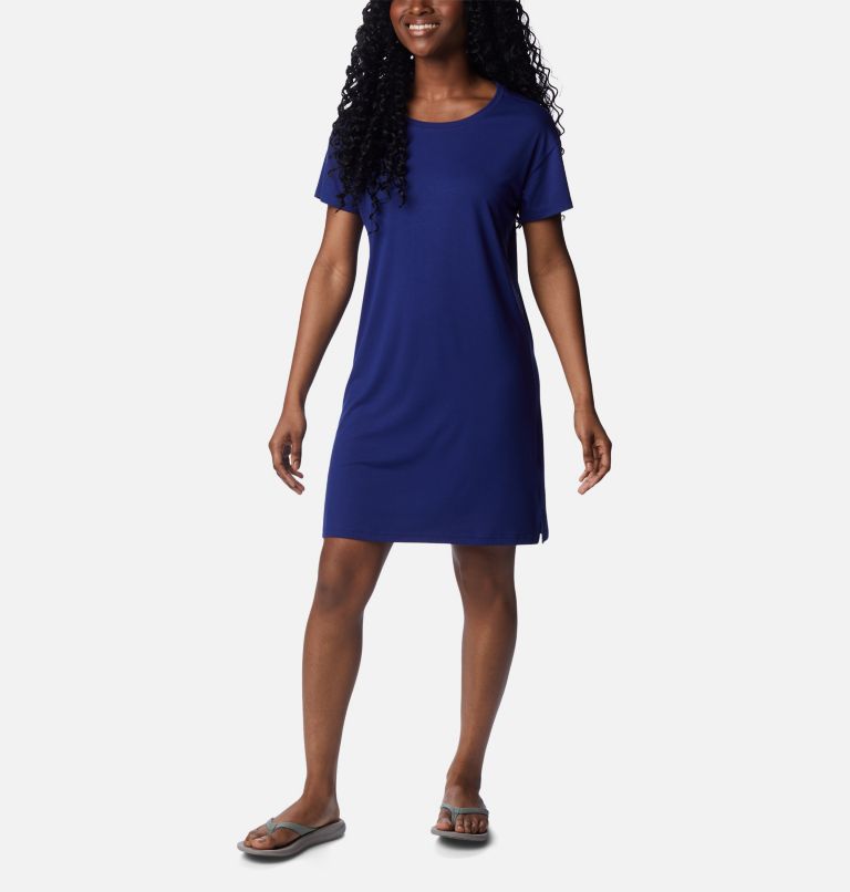 Women's Anytime Knit Tee Dress, Color: Dark Sapphire, image 1