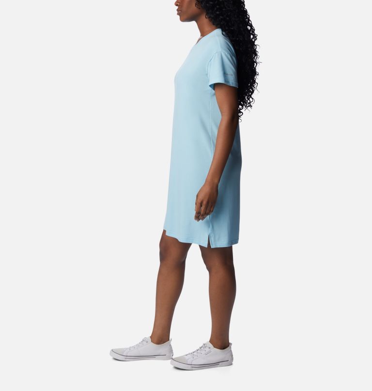 Thumbnail: Women's Anytime Knit Tee Dress, Color: Spring Blue, image 3
