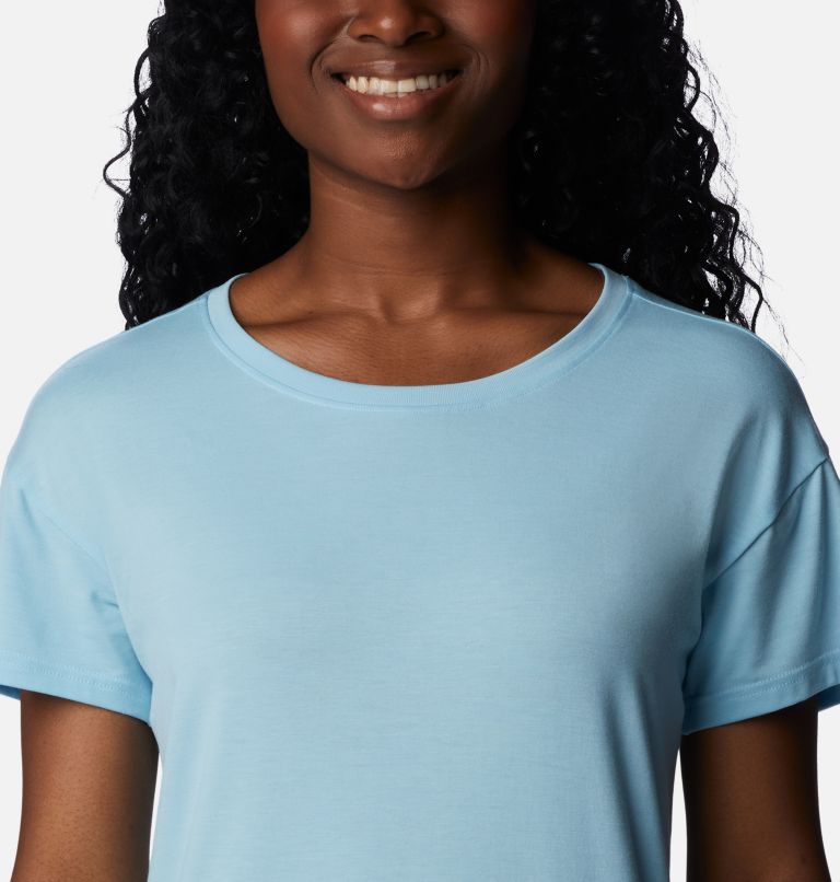 Thumbnail: Women's Anytime Knit Tee Dress, Color: Spring Blue, image 4