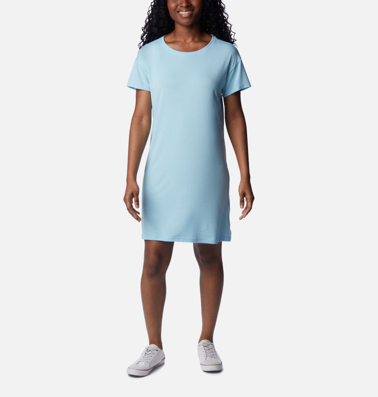 Women's Anytime Knit Tee Dress, Color: Spring Blue, image 1