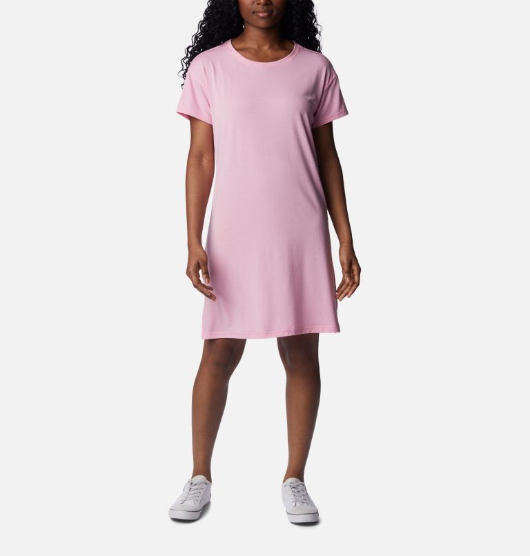 Women's Anytime Knit Tee Dress, Color: Wild Rose, image 1
