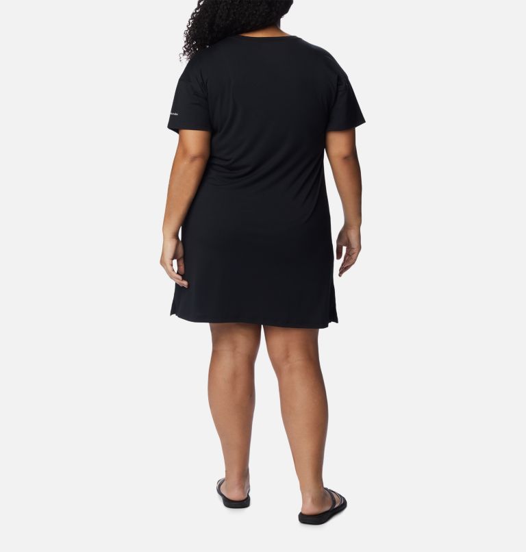 Women's Anytime Knit Tee Dress - Plus Size, Color: Black, image 2
