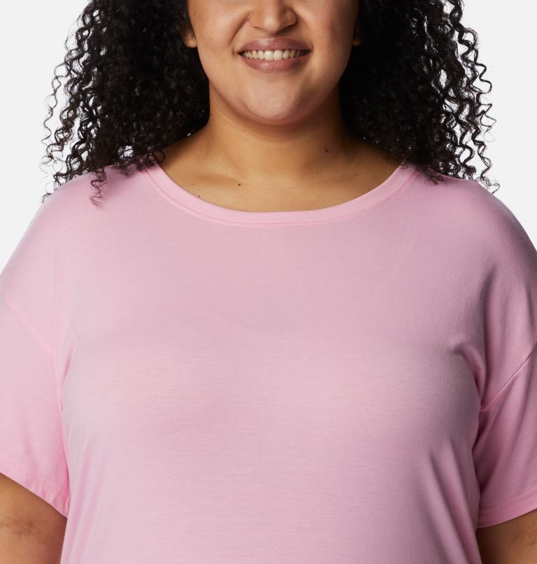 Robe t-shirt en tricot Anytime Femme - Grandes tailles, Color: Wild Rose, image 4