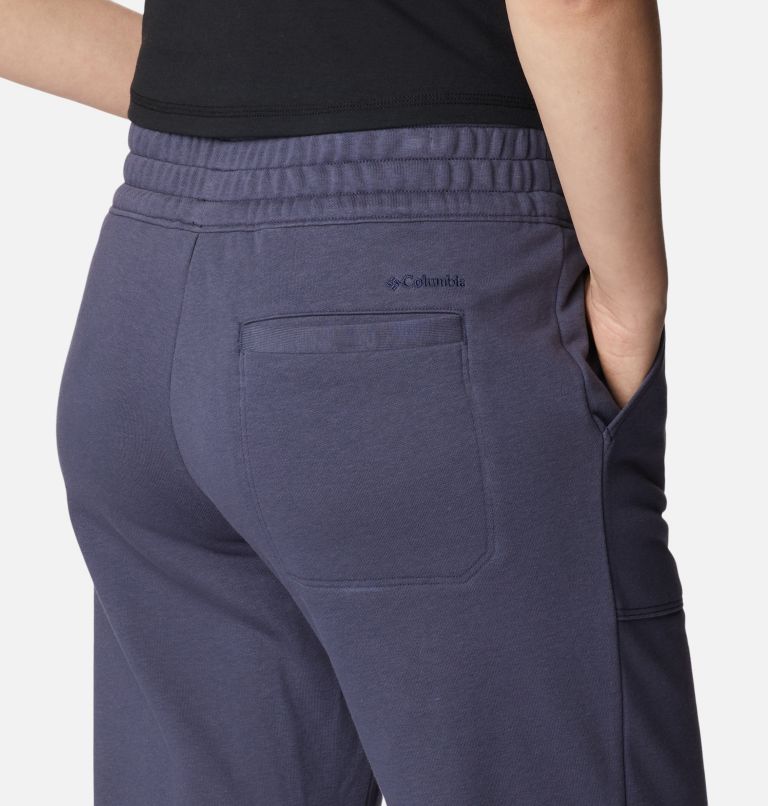 Thumbnail: Women's Columbia Lodge French Terry Pull-On Pants, Color: Nocturnal, Dark Nocturnal Logo, image 5
