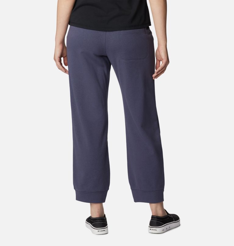 Thumbnail: Women's Columbia Lodge French Terry Pull-On Pants, Color: Nocturnal, Dark Nocturnal Logo, image 2