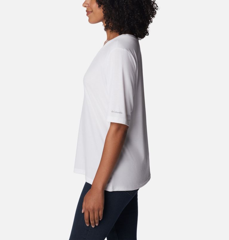 Thumbnail: Women's Anytime Knit T-Shirt, Color: White, image 3