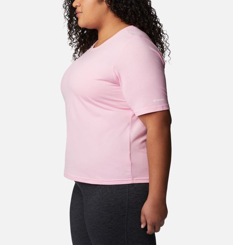 Women's Anytime Knit T-Shirt - Plus Size, Color: Wild Rose, image 3