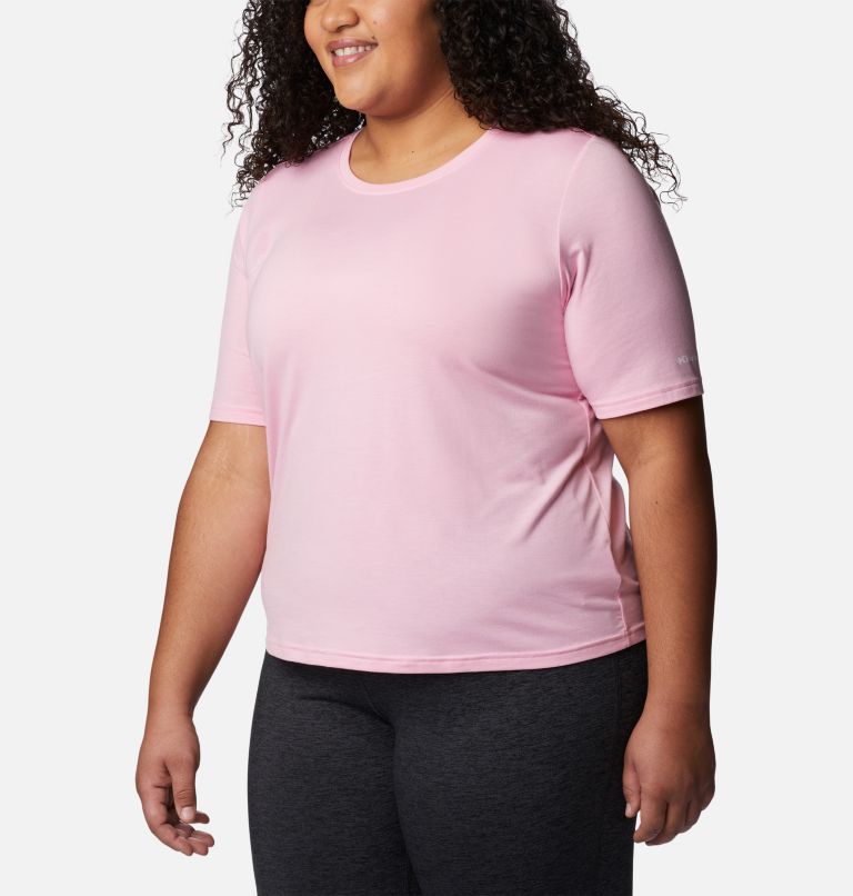 Women's Anytime Knit T-Shirt - Plus Size, Color: Wild Rose, image 5