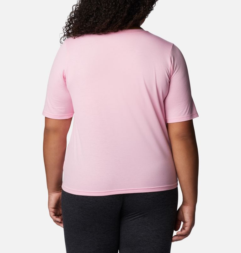Women's Anytime Knit T-Shirt - Plus Size, Color: Wild Rose, image 2