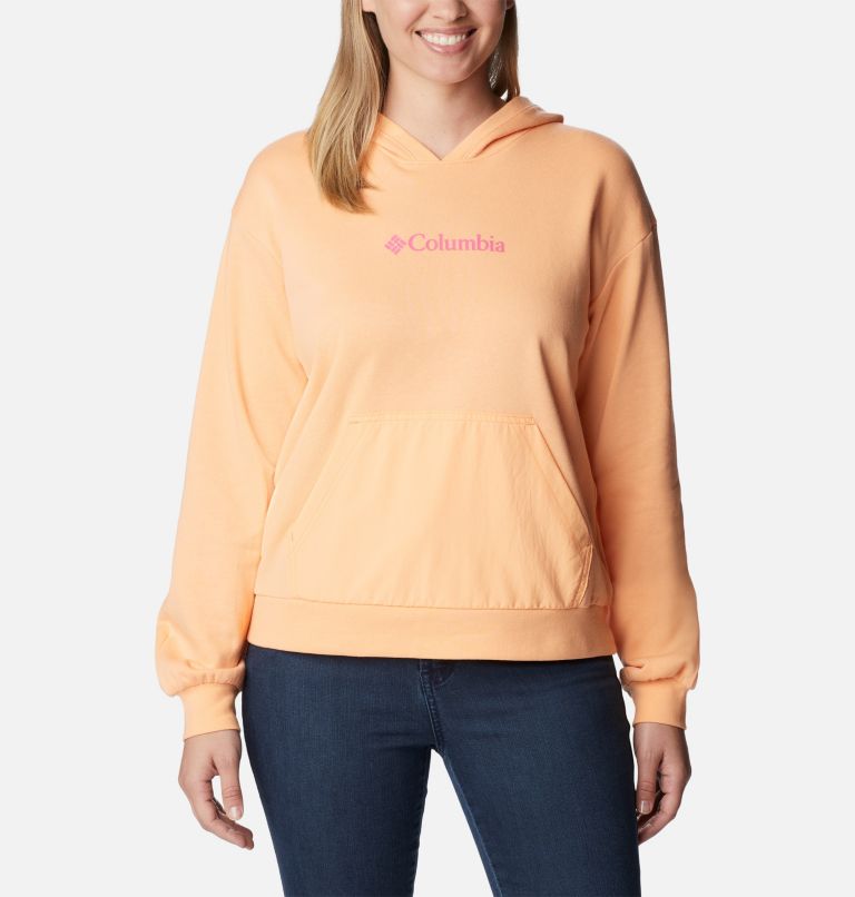 Women's cropped french terry hot sale hoodie