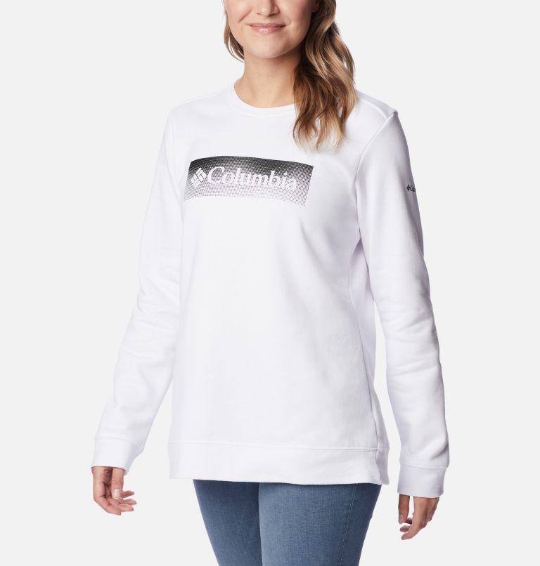 Columbia Logo II Sweatshirt für Frauen, Color: White, Framed Halftone Logo, image 5