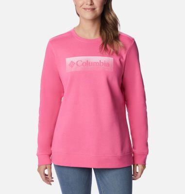 Pink hot sale columbia sweatshirt