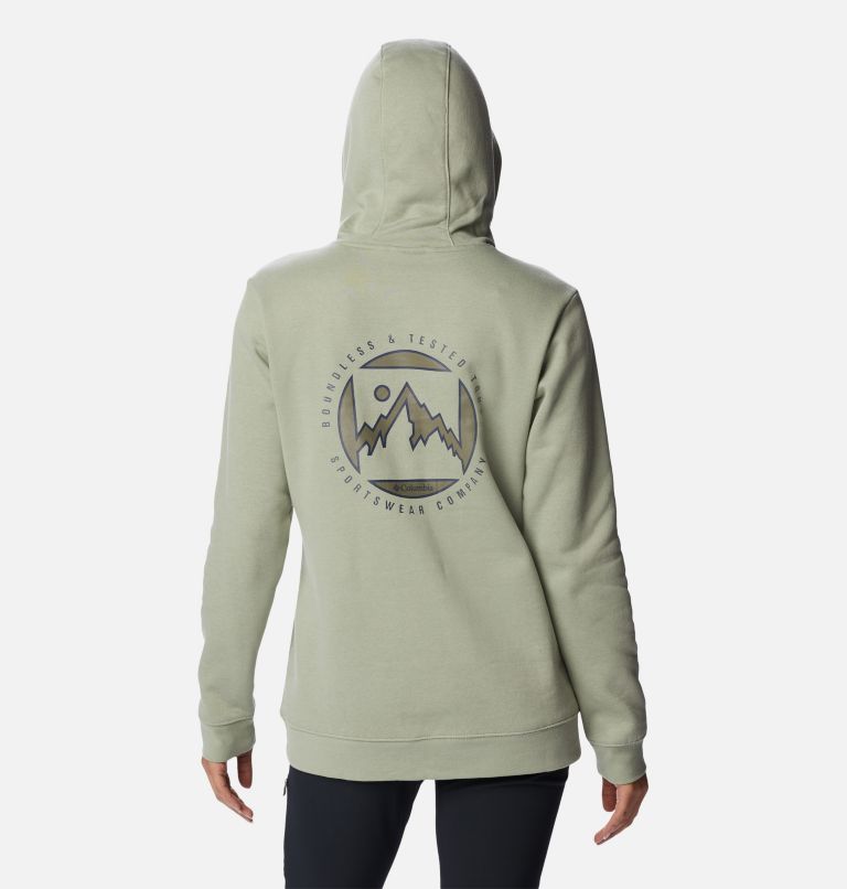 Women's Columbia Logo II Hoodie, Color: Safari, Boundless, image 2