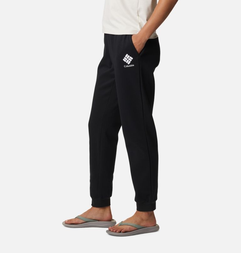 Women's Columbia Logo II Jogger, Color: Black, White Logo, image 3