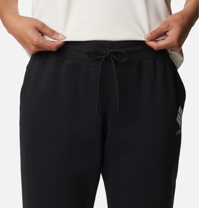 Women's Columbia Logo II Jogger, Color: Black, White Logo, image 4