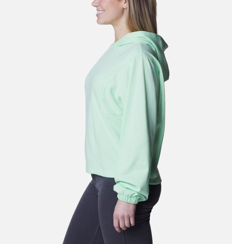 Women's Columbia Trek Seasonal French Terry Hoodie, Color: Key West, White Logo, image 3