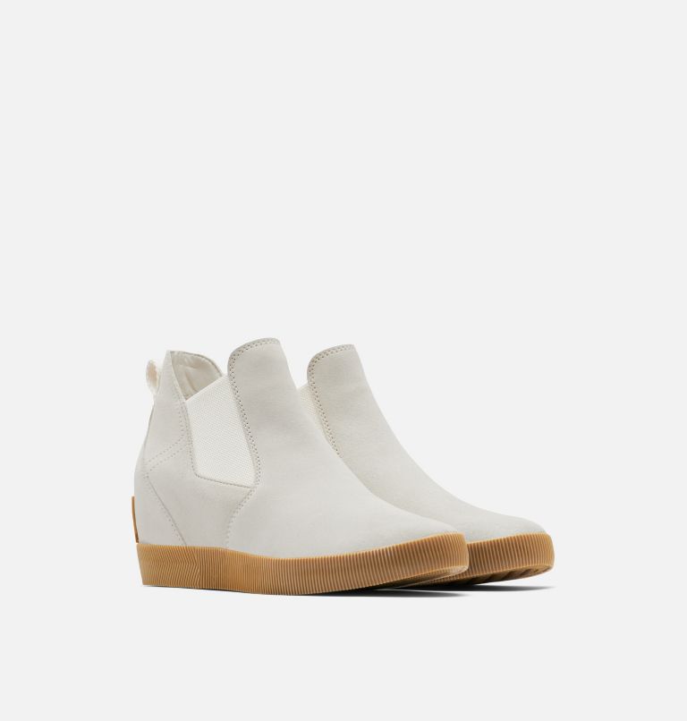 Thumbnail: Women's Out N About Slip-On Wedge Bootie, Color: Chalk, White, image 3