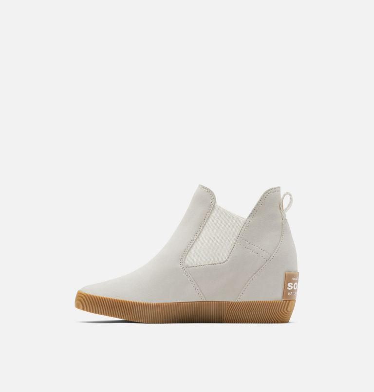 Women's Out N About Slip-on Wedge Boot, Color: Chalk, White, image 4