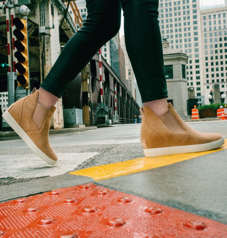 Thumbnail: OUT N ABOUT? SLIP-ON WEDGE | 253 | 10.5, Color: Tawny Buff, Chalk, image 9