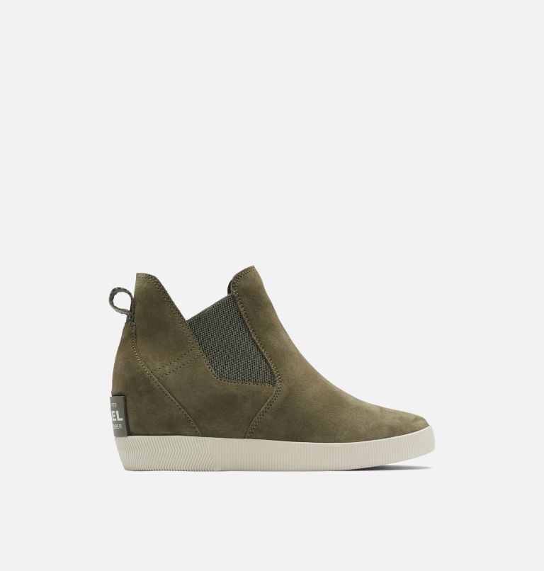 Women's Out N About Slip-On Wedge Bootie, Color: Stone Green, Laurel Leaf, image 1