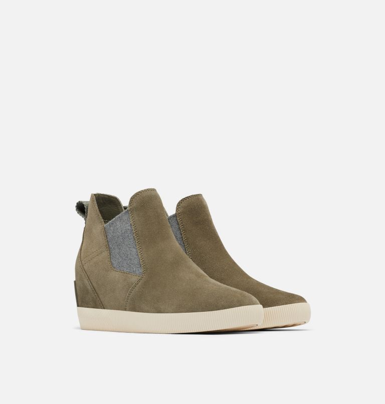 Thumbnail: Women's Out N About Slip-On Wedge Bootie, Color: Stone Green, Bleached Ceramic, image 2