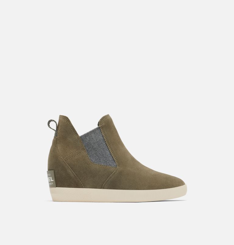 Thumbnail: Women's Out N About Slip-On Wedge Bootie, Color: Stone Green, Bleached Ceramic, image 1