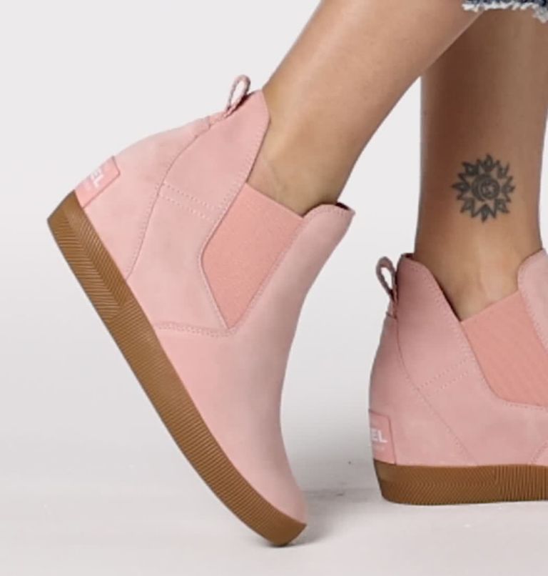 OUT N ABOUT Slip-On Women's Wedge, Color: Faux Pink, Gum