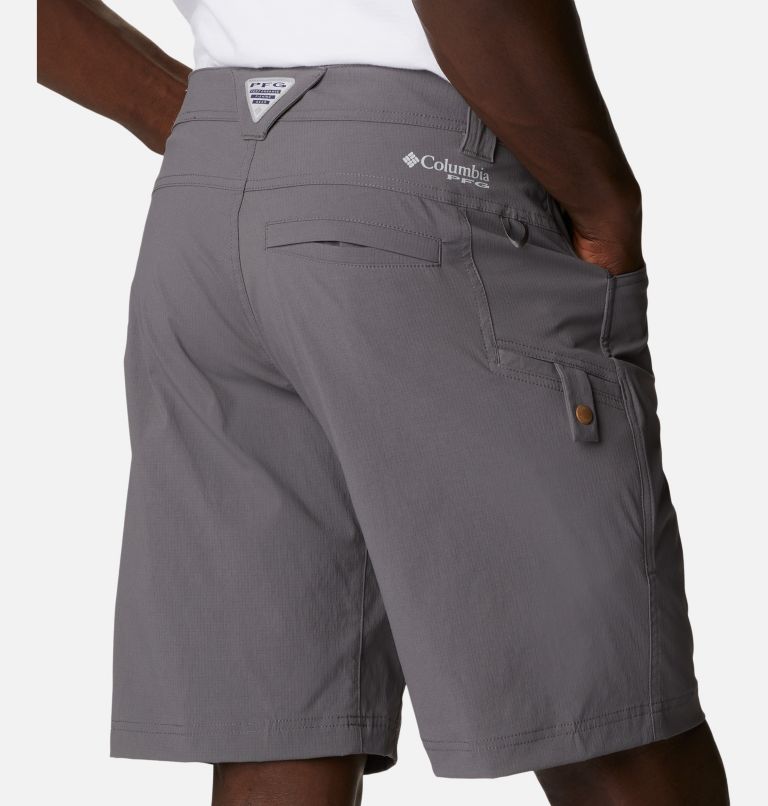 Men's PFG Blood 'N Guts Stretch Shorts, Color: City Grey, image 5