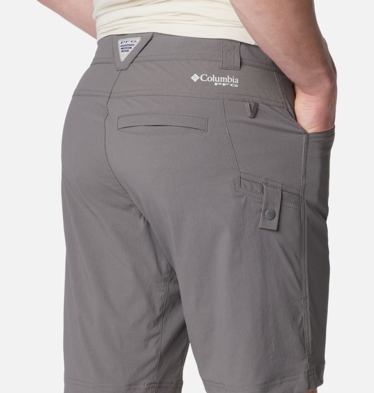 Men's PFG Blood 'N Guts Stretch Shorts, Color: City Grey, image 5