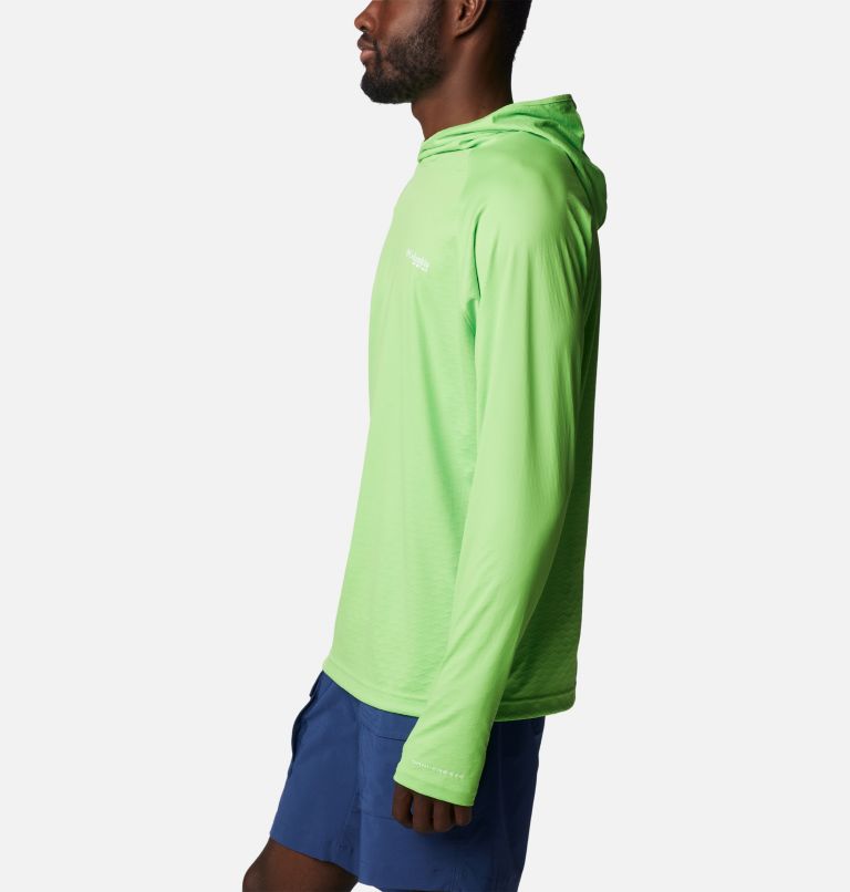 Chandail à capuchon PFG Zero Rules Ice Homme, Color: Green Mamba, image 3
