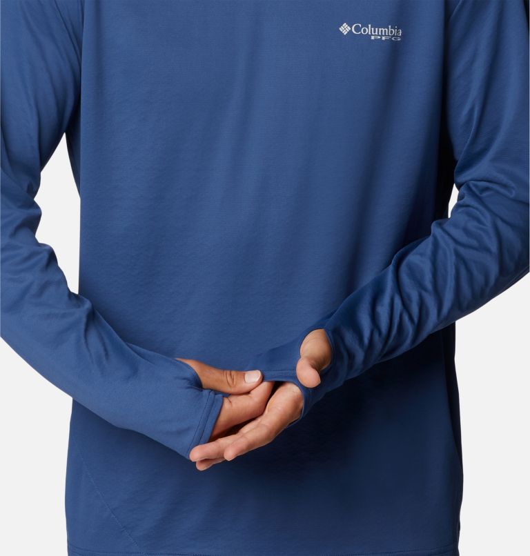 Men's PFG Zero Rules Ice Hoodie, Color: Carbon, image 8
